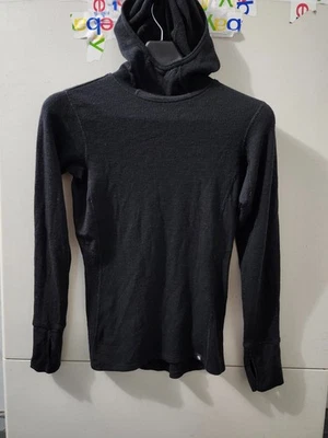 Mountain Hardwear Top Womens XS Diamond Peak Hoodie Merino Wool Waffle Outdoor - Image 1 of 4