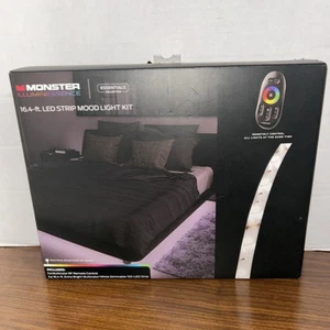 Monster Illuminessence 16.4 ft. NEW RGB LED Strip Mood Light Kit 12V 2A 24W - Picture 1 of 5