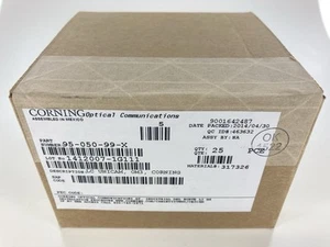 *NOS* BOX OF 25 Corning 95-050-99-X Unicam Connector Pretium 50 um LC MM OM3/OM4 - Afbeelding 1 van 3