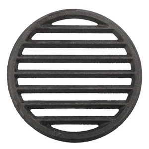 Cast Iron Bottom Fire Grate - 9 Inch Round BBQ Grill Grate Replacement High H - Picture 1 of 7