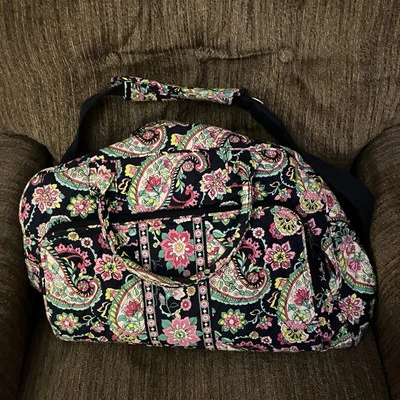 Vera Bradley Grand Traveler Bag Large Cotton Pink Paisley - Image 1 of 4