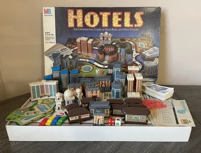 Juego de mesa Milton Bradley Hotels 1987 MB en muy buen estado bienes raíces contados - 100% completo Foto 1 de 4