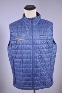 Patagonia Nano Puff Vest Blue Logo Men's XL - Picture 1 of 5
