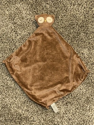 Cobertor/amor de segurança HTF Angel Dear marrom coruja dormindo - Imagem 1 de 3