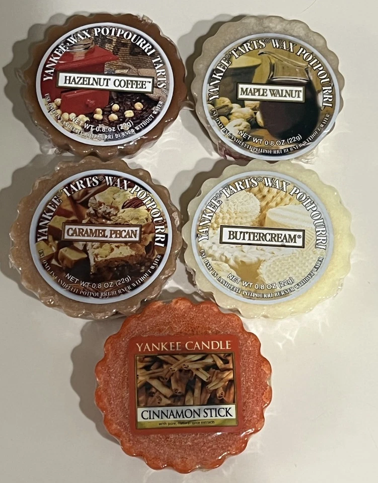 Yankee Candle Potpourri Tart Lot Maple Walnut Hazelnut Caramel Pecan Cinnamon - Image 1 of 4