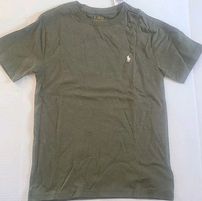 Polo Ralph Lauren Boys Shirt Small 8 Hunter Green Short Sleeve Embroidered Pony - Image 1 of 2