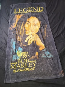 Bob Marley Beach Towel “Legend” 100% Cotton 54"x28" Reggae Music Jamaica - Picture 1 of 18