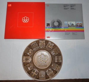 MONTREAL CANADA OLYMPICS 1976 LOT OF 2 LP VINYL FAKE WOOD WALL DECORATION VTG - Bild 1 von 5