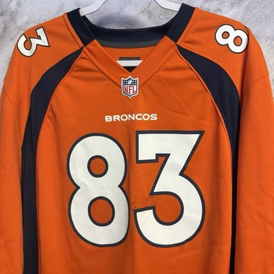 Camiseta deportiva Nike de los Denver Broncos Wes Welker para hombre XXL 27,5x34 sobre el campo Foto 1 de 4