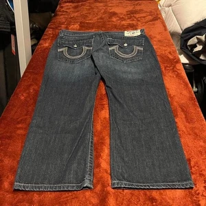 True Religion Herren 40x30 Ricky Flap Straight Leg Jeans World Tour Y2K Straight - Bild 1 von 5