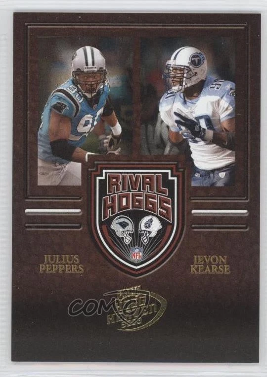 2003 Playoff Hogg Heaven Rival Hoggs /500 Jevon Kearse Julius Peppers #RH-14 HOF - Image 1 of 2