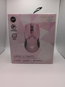 Razer Viper Ultimate Pink Wireless Gaming Mouse With Charging Dock Mouse 20K DPI - Picture 1 of 8