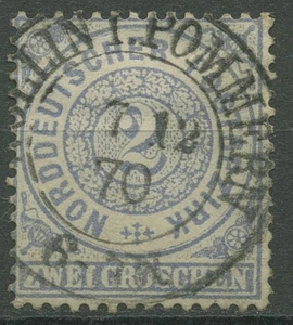 Nordd. Distrito postal NDP 1869 2 centavos 17 con sello PR-K2 WOLLIN i. Pomerania - Imagen 1 de 1