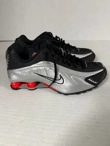 Talla 7 Nike Shox R4 Zapatos Negro Metálico Plata Max Naranja BV1111-008 Para hombres - Imagen 1 de 8