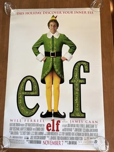 Elf 27x40 Movie Poster 2003 DS rolled Will Ferrell Jon Favreau Christmas - Picture 1 of 6