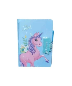 Diario secreto con cerradura seguro y elegante diario bloqueable para niños azul  - Imagen 1 de 9