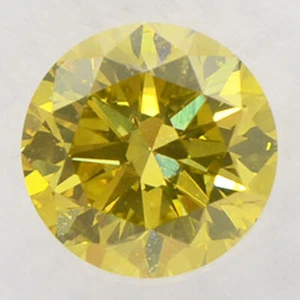 Round Shape Diamond Fancy Yellow Loose 1.03 Carat SI1 Enhanced IGI Certificate - Picture 1 of 6