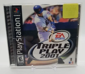 Triple Play 2001 (Sony PlayStation 1, 2000) EA Sports PS1 Complete CIB Tested - Picture 1 of 5