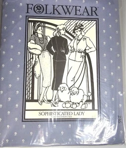 Folkwear Sophisticated Lady Sewing Pattern 236 Sz 6-16 VINTAGE '86 Unused-F2  - Picture 1 of 6