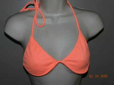 VENUS Mujer Talla A CUERDA BIKINI TOP Naranja Neón Foto 1 de 3