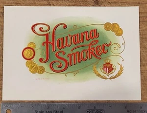 ADVERTISING Label Cigar Inner Havana Smoker - Picture 1 of 1