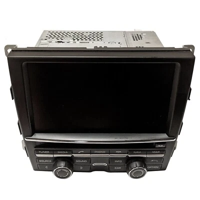 OEM GPS Navigation AM FM CD Player Head Unit Porsche Cayenne 12-16 / 7PP919193CC Foto 1 de 4