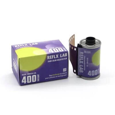 1XRoll Reflx Lab 400D ISO 400 35mm 36exp Motion Picture Color Negative Film C-41 - Image 1 of 4