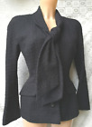 DOLCE & GABBANA SUIT BLACK VINTAGE 90S SUIT  S M 10 42 ITALY MADE D&G SO STYLISH