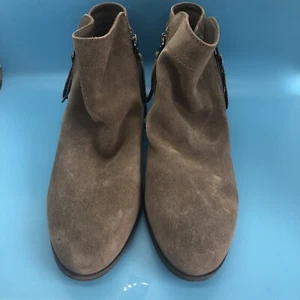 Sam Edelman Size 8M Women's Brown Suede "Packer" Ankle Bootie EUC - Picture 1 of 4