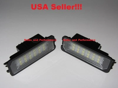 БЕЛЫЕ СВЕТОДИОДНЫЕ ФОНАРИ ДЛЯ НОМЕРНОГО ЗНАКА 6000K ДЛЯ VOLKSWAGEN GOLF GTI BEETLE EOS - Изображение 1 из 4