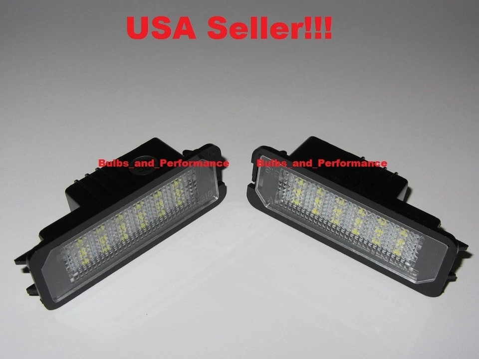 2x БЕЗОШИБОЧНЫЙ СВЕТОДИОДНЫЙ ФОНАРЬ НОМЕРНОГО ЗНАКА CREE ДЛЯ VOLKSWAGEN GOLF PASSAT POLO  - Изображение 1 из 4