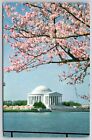 Thomas Jefferson Memorial Washington DC Temple Postcard PM Falls Church VA WOB