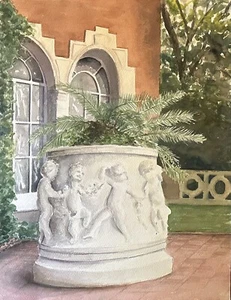 At Aquinas College - Original Watercolor Painting - Picture 1 of 1