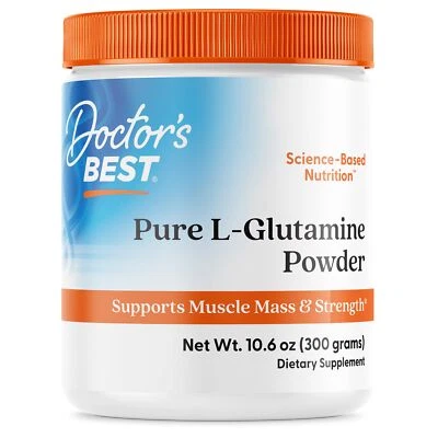 Doctor's Best Pure L Glutamine Powder 10.58 Ounce Muscle Recovery Supplement - Image 1 of 4
