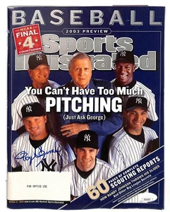 Roger Clemens Autographed 2003 Sports Illustrated Magazine New York Yankees JSA - Picture 1 of 3