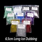 10Packs 6.5cm/2.56" Long Ice Dubbing Synthetic Fibers Minnow Fly Tying Material