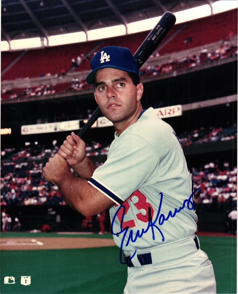 Eric Karros Signed MLB Baseball LA Dodgers Autographed 8x10 Photo ROY - Image 1 of 1