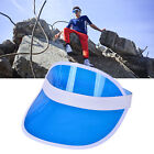 Beach Cap Wind-proof Stylish Clear Candy Color Tennis Beach Cap Multifunctional