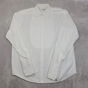 Giorgio Armani Shirt Men 17-34/35 Mani Dress Oxford Formal Suit French Cuff - Picture 1 of 8