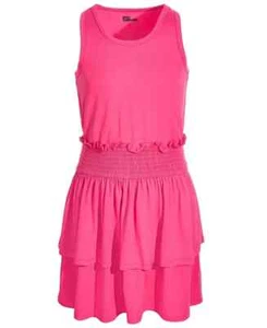 Epic Threads Solid Smocked Dress Big Girls S Pink Lightening Round Neck Pullover - Picture 1 of 13
