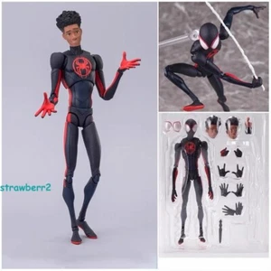 SHF Spider-Man Miles Morales Across the Spider-Verse Action Figure Model Gift - Picture 1 of 11