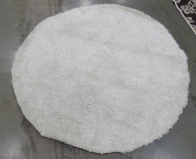 WHITE 5' X 5' Round Stained Rug, Reduced Price 1172561510 MLS431W-5R - Image 1 of 4