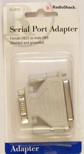 RadioShack 26-287 ~ Buchse DB25 auf Stecker DB9 serieller Port Adapter - Bild 1 von 1
