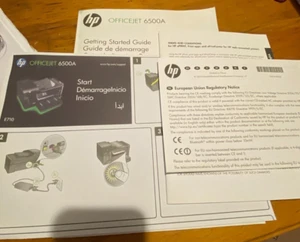 HP OfficeJet 6500A User Manual Getting Started Guide Edition 1/6 2010 - Picture 1 of 3