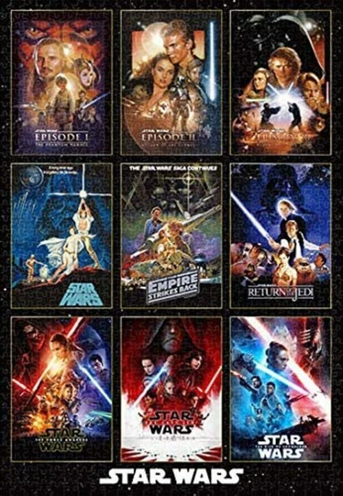 Jigsaw Puzzle Movie Poster Collection Star Wars 1000 Pieces 51 × 73.5cm - Image 1 of 1