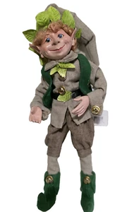 Floridus Bosque Elfo Pixie Posable Escultura Muñeca Estatuilla Vestida 16" Alto 2015 - Imagen 1 de 6
