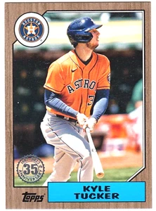 2022 Topps - Kyle Tucker - 1987 Gold /75 - Astros Cubs - Picture 1 of 2