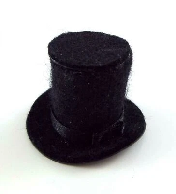 Casa Delle Bambole Miniatura Fatto a Mano Accessorio Gentlemans Top Cappello - Immagine 1 di 4