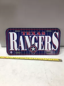 Texas Rangers Plastic License Plate New MLB - Picture 1 of 1