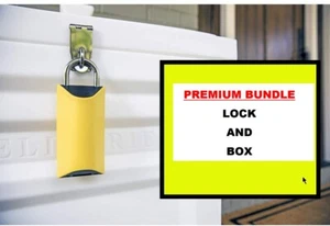 BOXLOCK BUNDLE: Box Lock Padlock w/ Parcel Box Package Rich Mocha, Large - Picture 1 of 3
